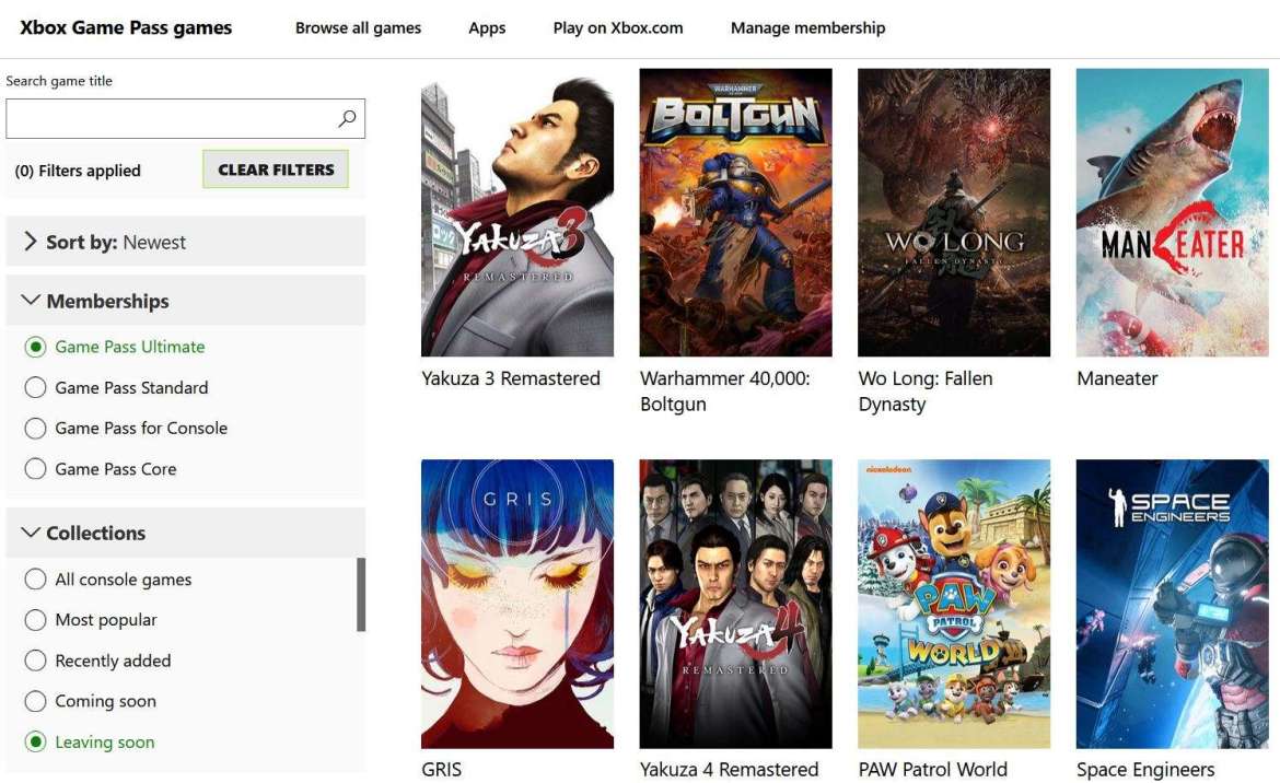 Xbox game pass leaving february 2025
